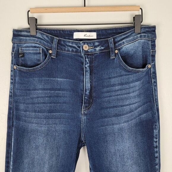 Kancan Size 31 Nicole High Rise Super Skinny Jeans Ankle Dark Wash Blue - Picture 3 of 12